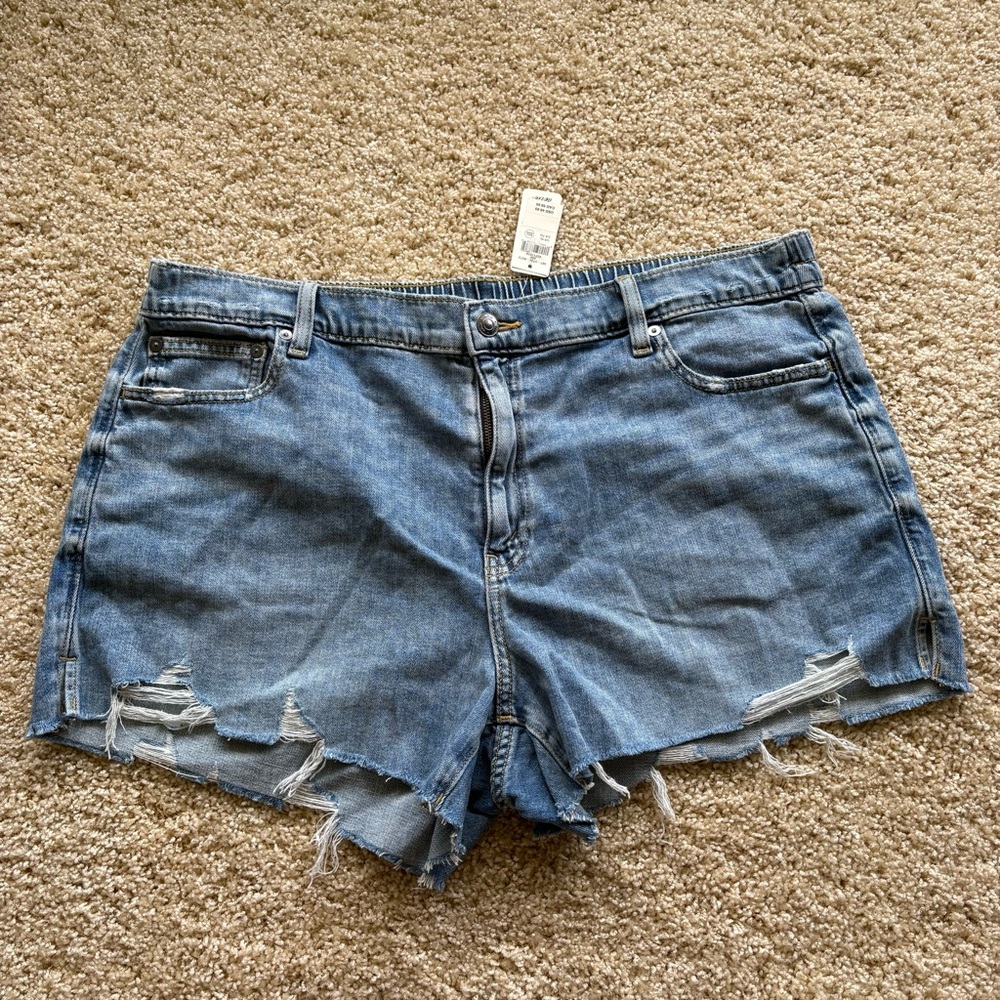 aerie Medium‎ Blue Distressed Daydream Denim Cutoff Shorts XL